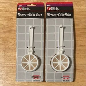 EZ Handy Helpers Single Cup Microwave Coffee or Tea Maker ~ Set of 2